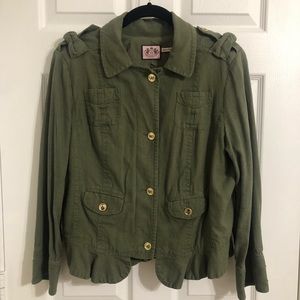 🛑✋🔥 SALE Juicy Couture Military Cropped Jacket sz XL